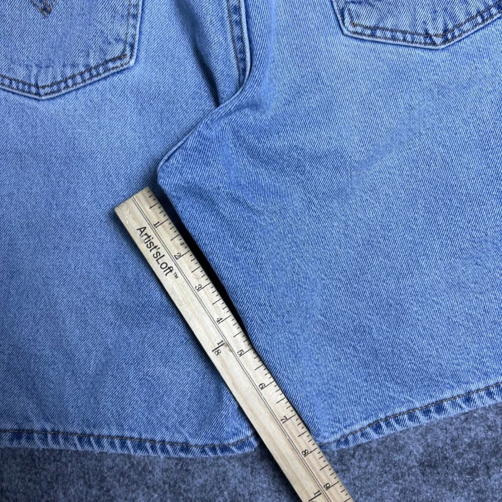 Levis 550 Relaxed Fit Denim Shorts Light Wash Skater Baggy Vintage Size 36